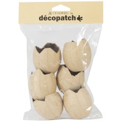 Pack de 6 Huevos Impermeables para Decorar - Decopatch. n1