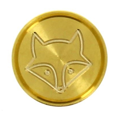 Pastilla Selladora De Latn Grabado - Fox 