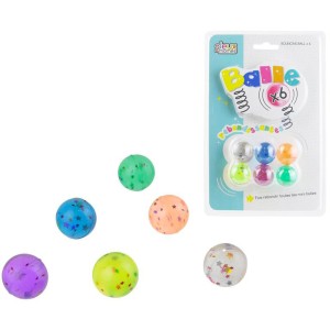 6 pelotas de rebote de estrellas pequeas (2,5 cm)