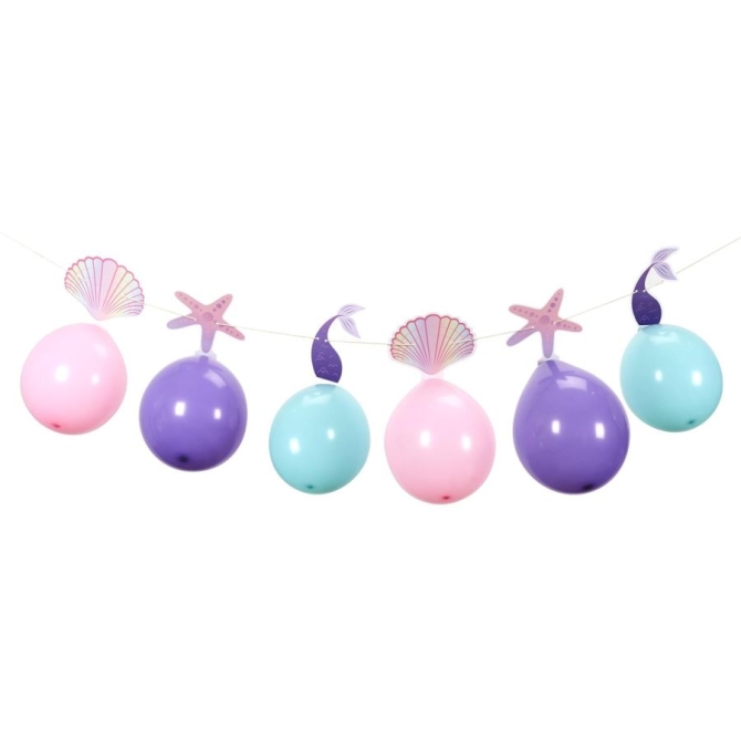 Guirnalda de globos de sirena 