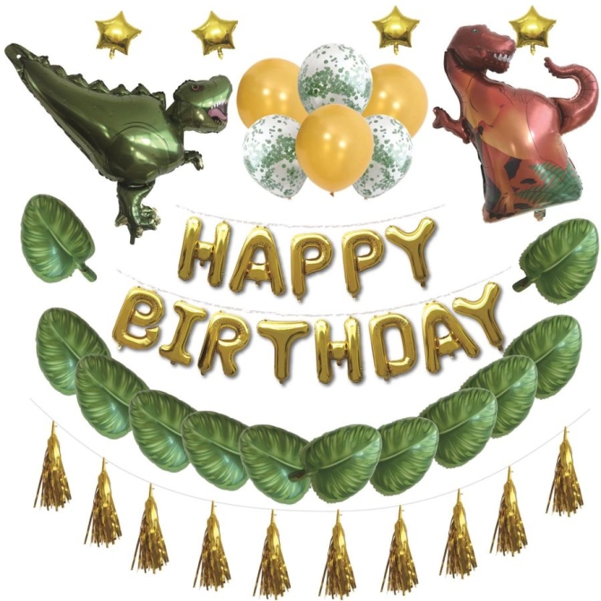 ¡Kit de 47 globos Dino ROAR! 