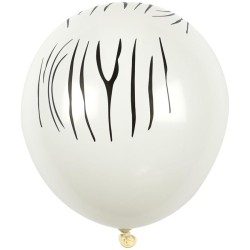 Kit 6 Globos Sabana - Cebra. n2