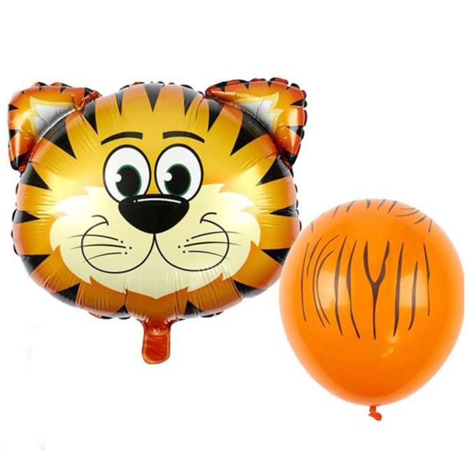 Kit 6 Globos Sabana - Tigre 