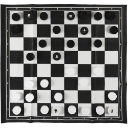Juego gigante de ajedrez y damas al aire libre. n°1
