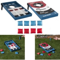 Juego de lanzamiento de bolsas y tres en raya