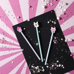 L�piz Kawaii divertido con goma de borrar. n�1