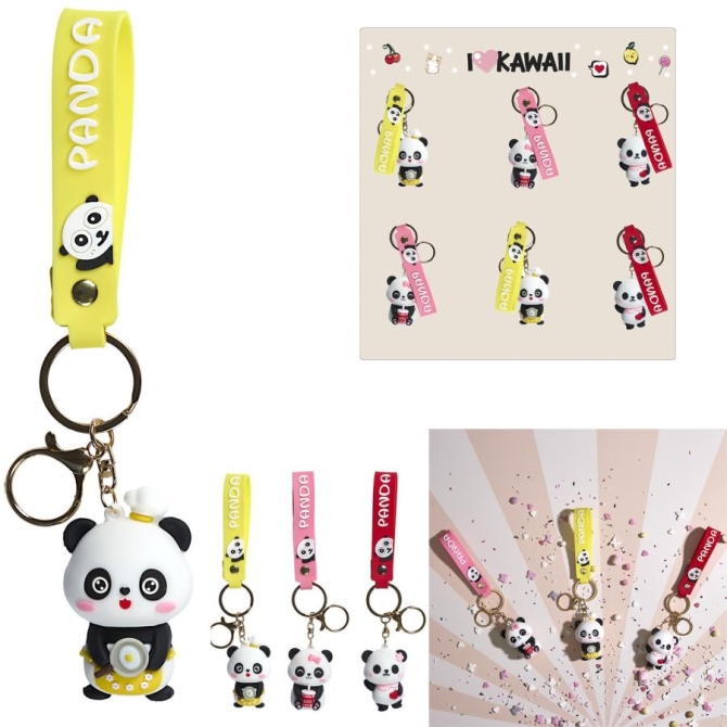 1 Llavero de Panda Kawaii 