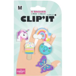 Juego de 5 anillos de silicona. n�5