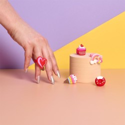 Juego de 5 anillos de silicona. n�6