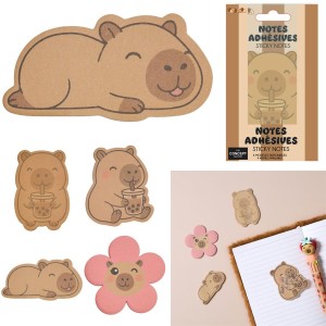 Cuaderno adhesivo Capibara