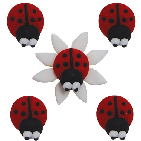 5 Ladybugs de azcar 