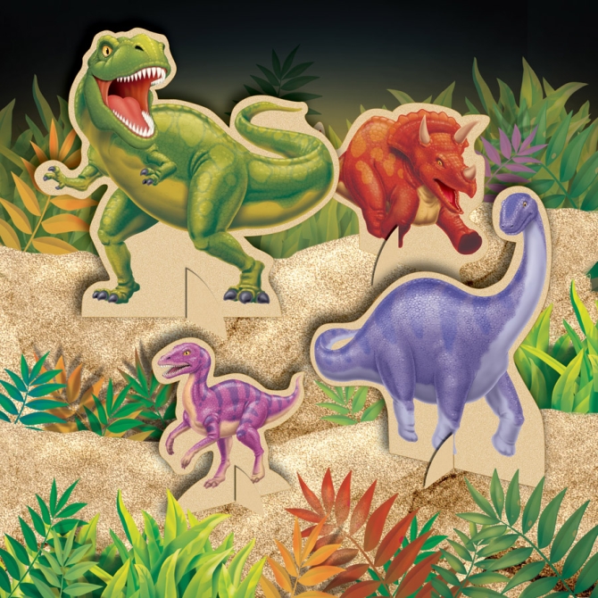 Centro de mesa Dino Attack 
