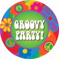 8 Platos de fiesta Groovy