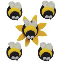 5 decoraciones de azcar de abeja