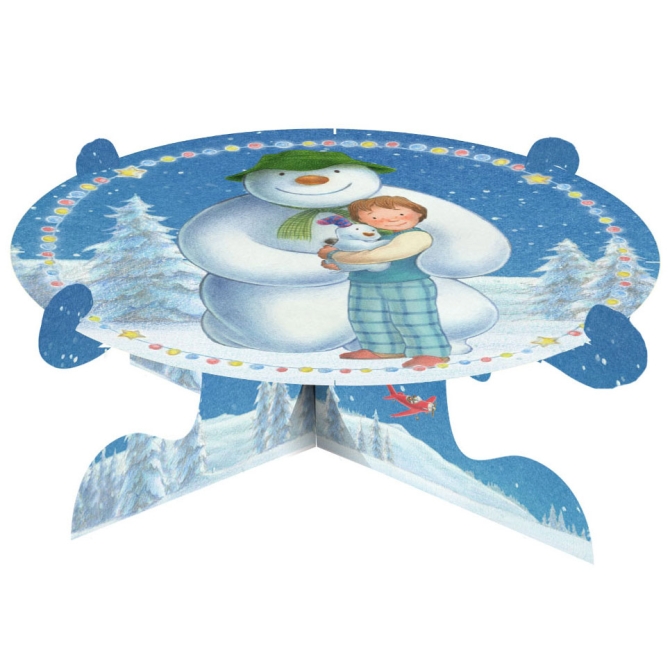 Soporte de Tarta de mueco de nieve reversible 