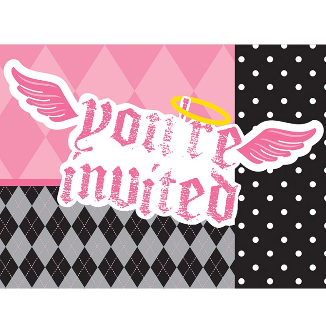 8 Invitaciones 1 ao Beb Pirata Rosa 