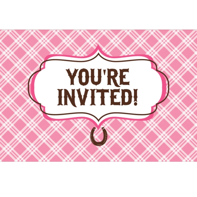 8 invitaciones de mi caballo bonito 