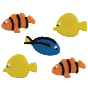 5 peces tropicales de azcar