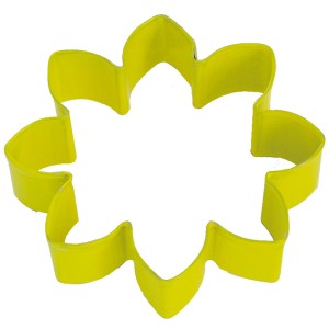 Cortador de galletas de flores amarillas
