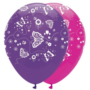 6 divertidos globos de mariposas