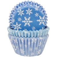 75 envoltorios para cupcakes de copos de nieve