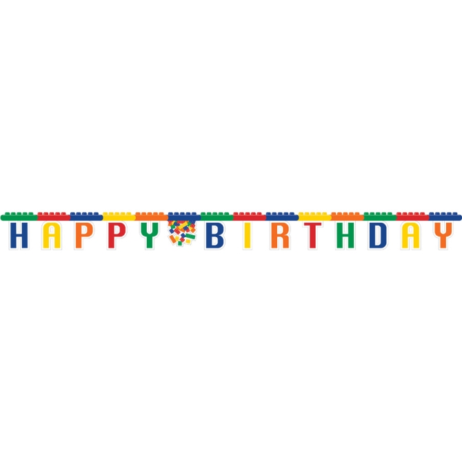 Guirnalda con letras de feliz cumpleaos para Block Party 