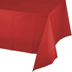 mantel plastico rojo. n1