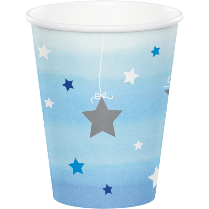 8 vasos Little Star Baby Boy 