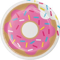 8 platos Donuts Party