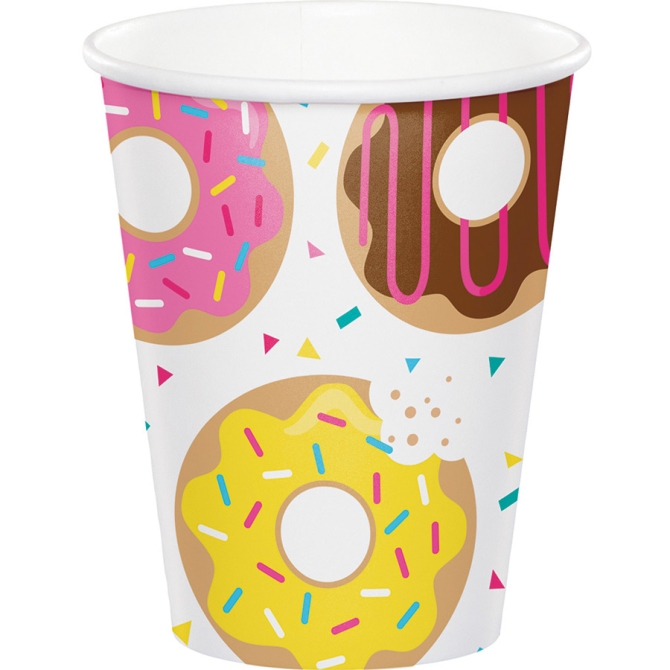 8 vasos de Donuts Party 