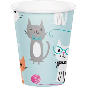 8 vasos Gato Chic