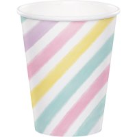 8 vasos de unicornio pastel arcoris