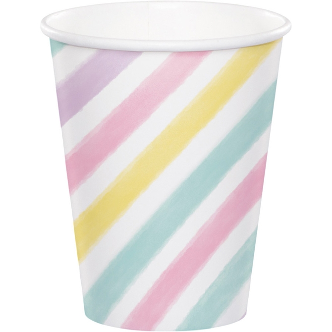 8 vasos de unicornio pastel arcoris 