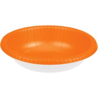 20 Platos Bol Naranja (22 cm)