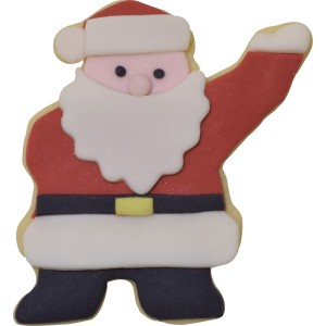 Cortador de galletas Pap Noel Ho Ho HO (8 cm) - Rojo