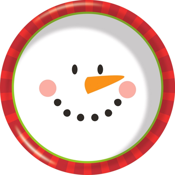 Cuenco muñeco de nieve (16 cm) - Plástico 