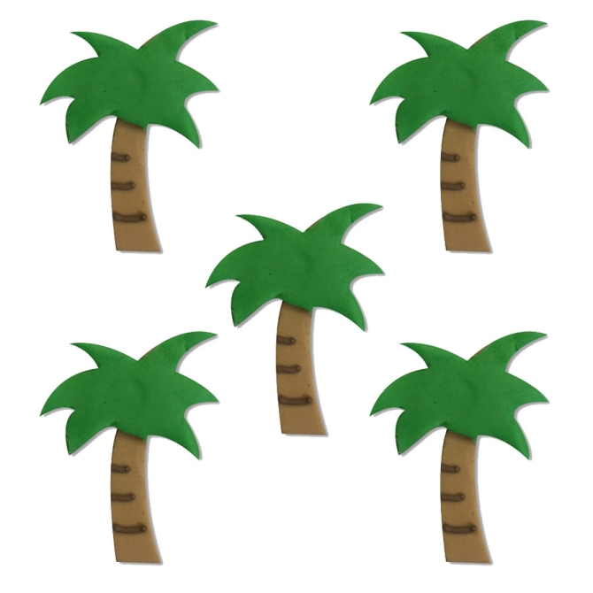 5 palmeras 2D (4, 5 cm) - Azcar 