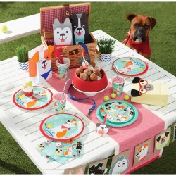 8 platos pequeños Dog Party.. n°1