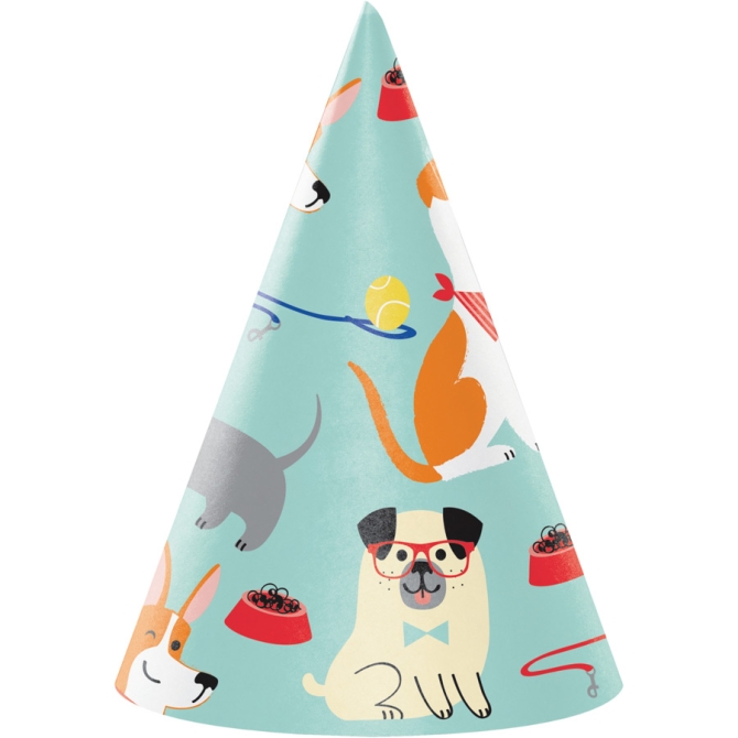 8 sombreros de cumpleaos Dog Party 