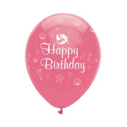 6 globos de sirena iridiscentes. n1