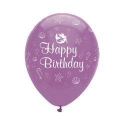6 globos de sirena iridiscentes. n2