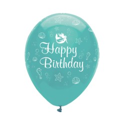 6 globos de sirena iridiscentes. n3