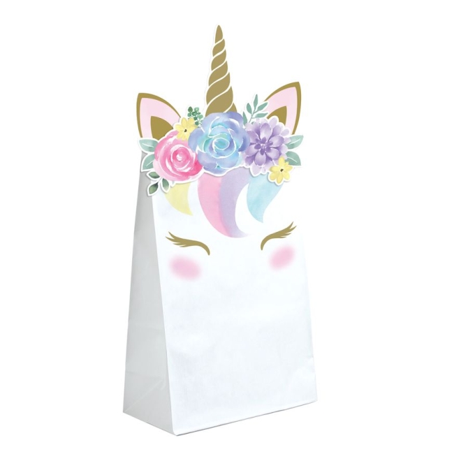 8 bolsas de regalo de beb unicornio 