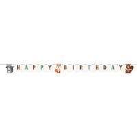 Guirnalda Feliz Cumpleaos - Animales del Bosque