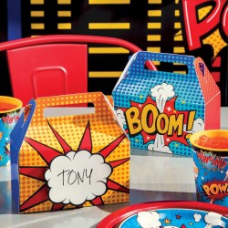 4 cajas de regalo de superhroe. n2