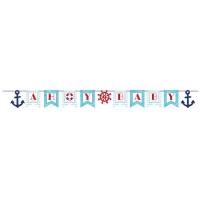 Guirnalda de letras Ahoy Baby Sailor Baby