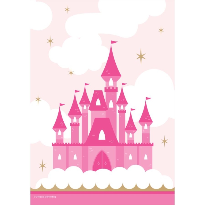 8 bolsas de regalo del castillo de la princesa 