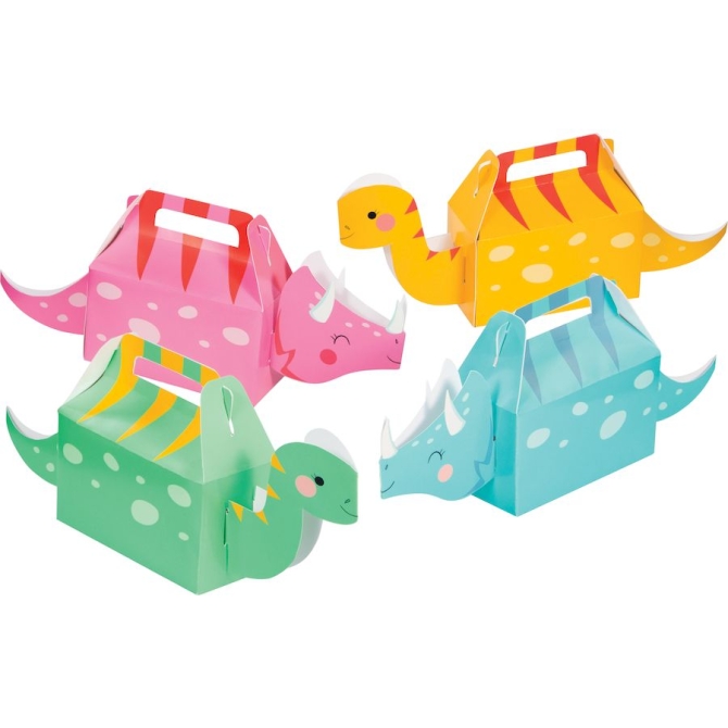 4 cajas de niña dinosaurio 