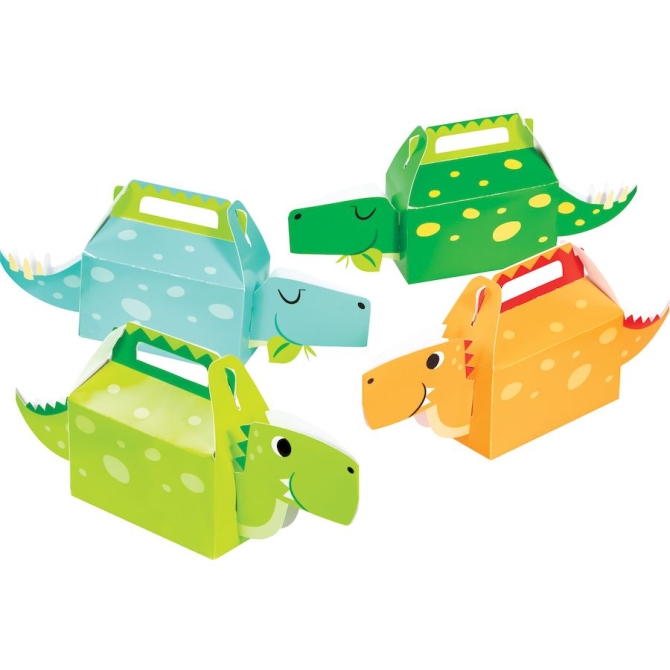 4 cajas de dinosaurios 