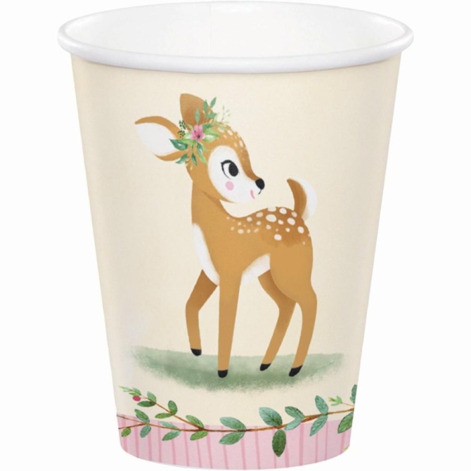8 vasos florales de cervatillo 